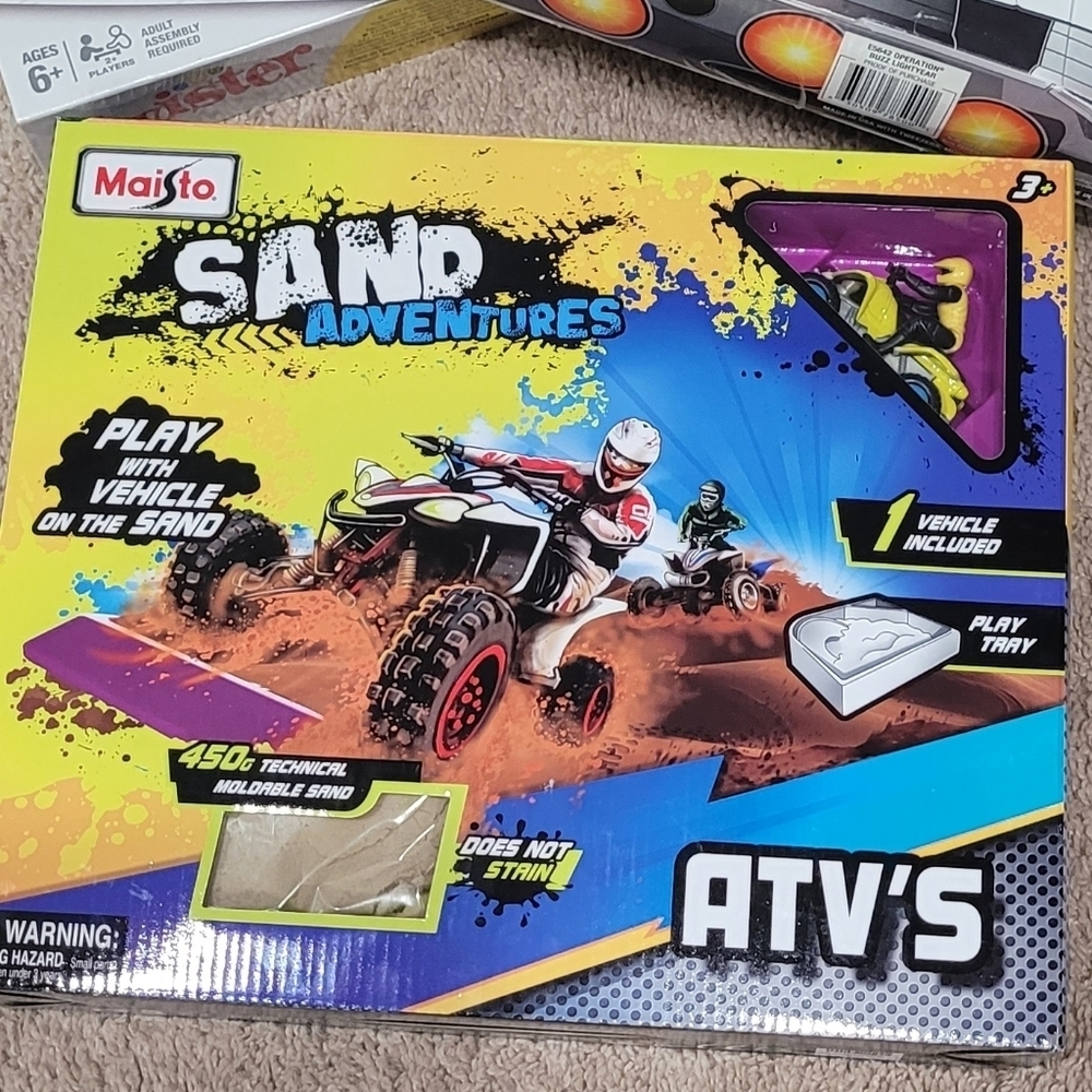 Children Activity Games Twister/ Buzz Lightyear Operation/ ATV Sand Play Age 6+ - Picture 8 of 8